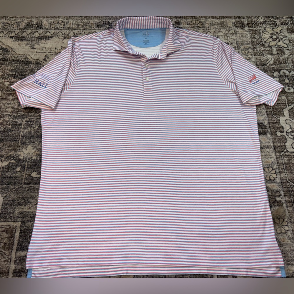Johnnie O Polo Shirt Mens XL Featherweight Golf Performance Stretch‎ UPF 50